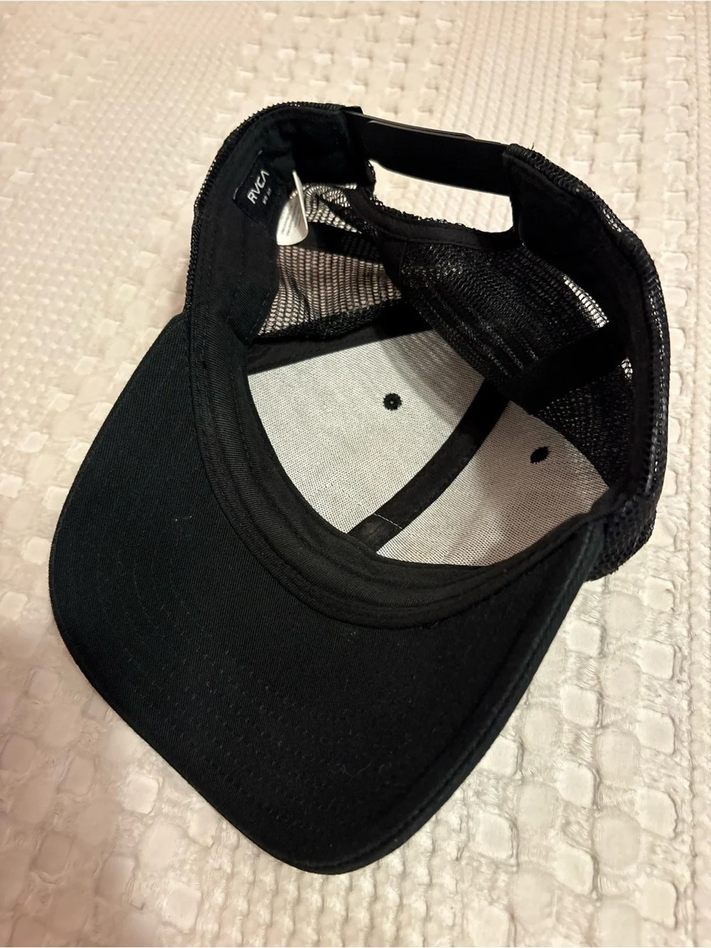 RVCA Black Logo Patch Baseball Cap SnapBack